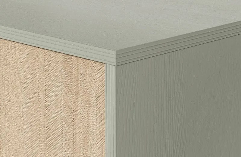 Komoda Forest II s šuplíky 106 cm eukalyptus/béžová