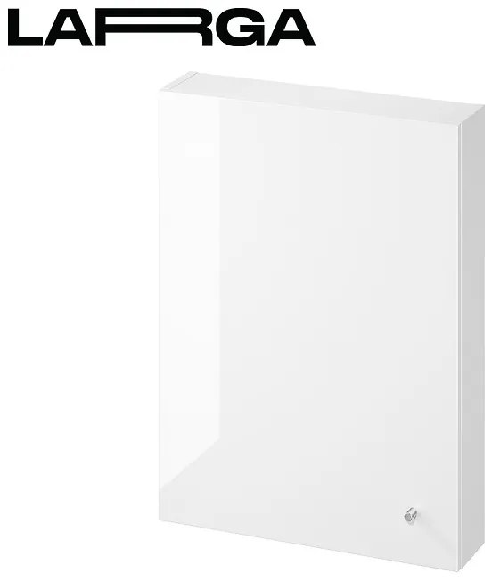 Cersanit Larga, závesná skrinka 80x60x14 cm, biela lesklá, S932-004