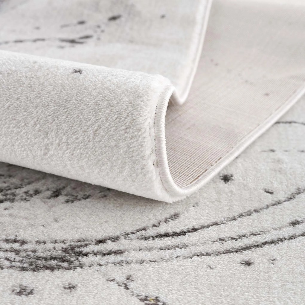 Dekorstudio Moderný okrúhly koberec CHIC 199 - zlatý Priemer koberca: 120cm