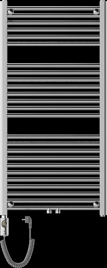 Mexen Mars, elektrické vykurovacie teleso 1200x600 mm + vykurovacia tyč 600 W, chrómová, W110-1200-600-2600-01