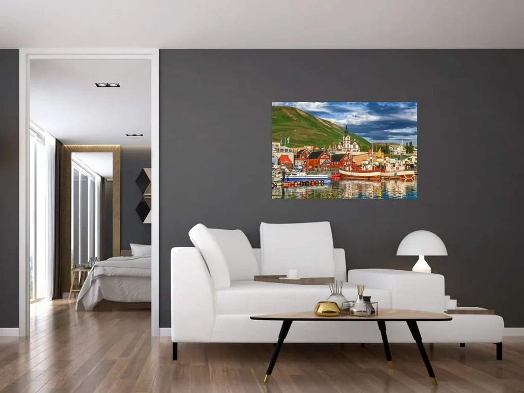 Obraz - Húsavík (90x60 cm)