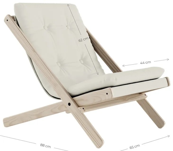 Skladacie kreslo Karup Design Boogie Raw/Beach Blue