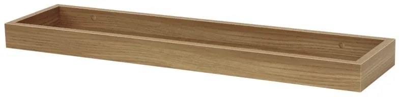 Polička nástěnná se zvýšenými okraji, MDF, dekor přírodní dub, balení fólie