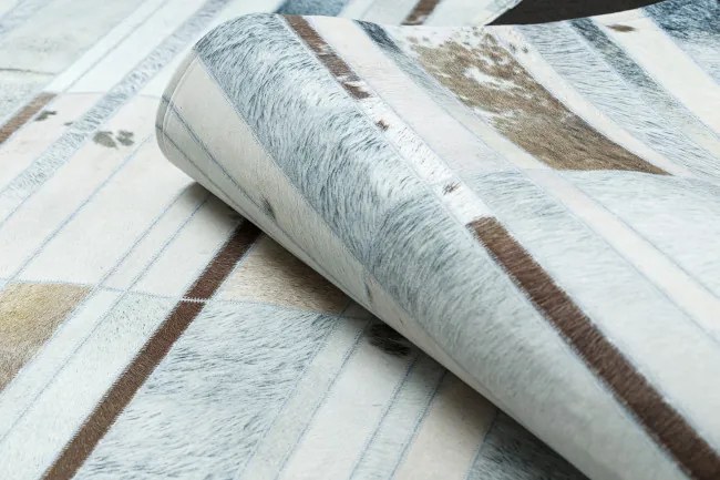 Koberec PATCHWORK 21717 béžový - imitácia kože krava