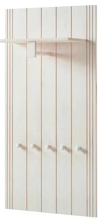 Biela predsieňová zostava z borovicového dreva 60x120x25 cm Anita – Støraa