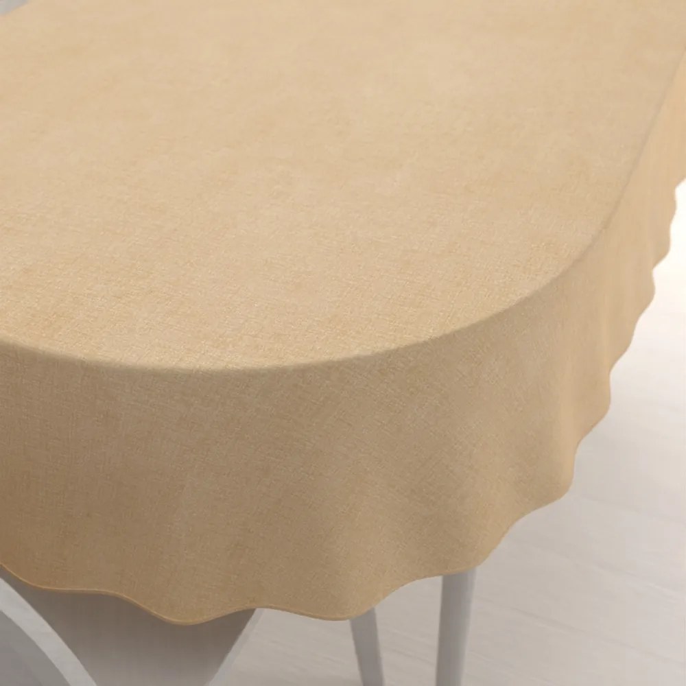 Biante Dekoračný oválny obrus PML-050 Béžovo oranžový melír 100x140 cm