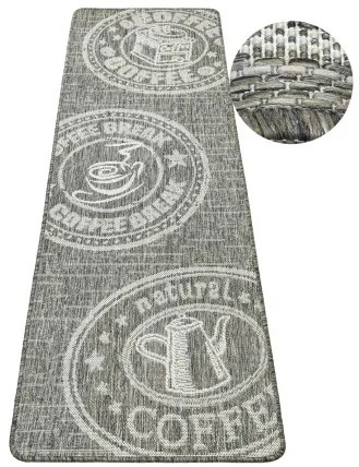 Koberec / Behúň FLEX 1907/P91 hnedý / sivý