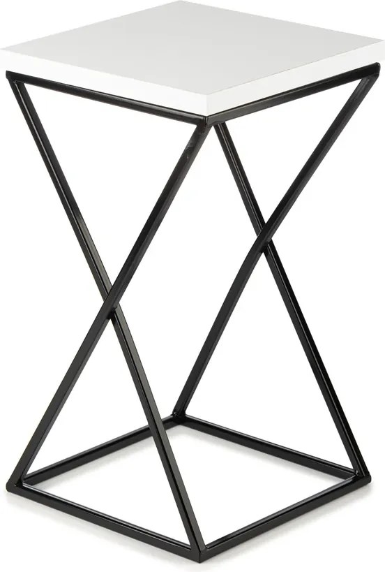 STOJAN NA KVETINÁČ LOFT6 40X24X24 CM ČIERNA/BIELA