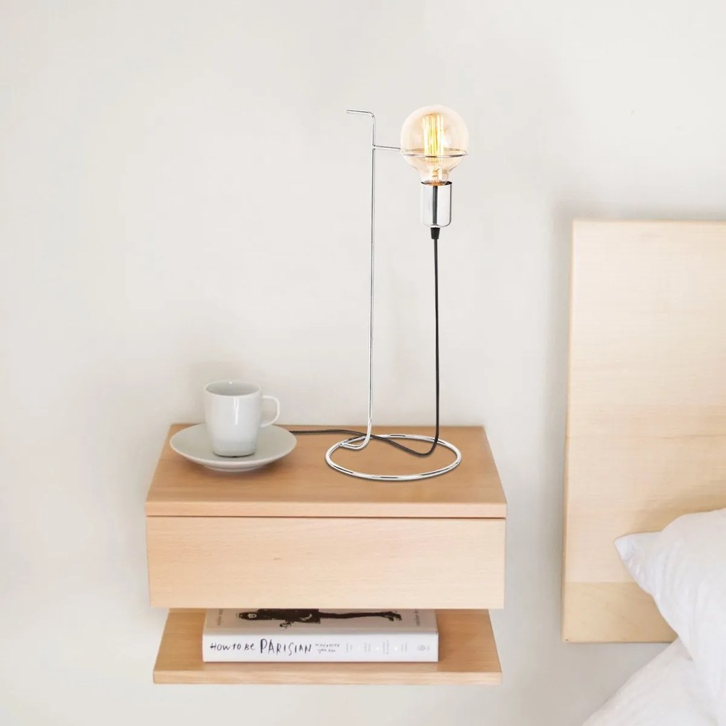 Stolová lampa Pota chróm