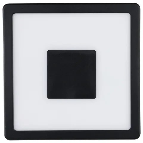 Eglo 900283 - LED Vonkajšie stropné svietidlo IPHIAS LED/17W/230V IP44 čierna