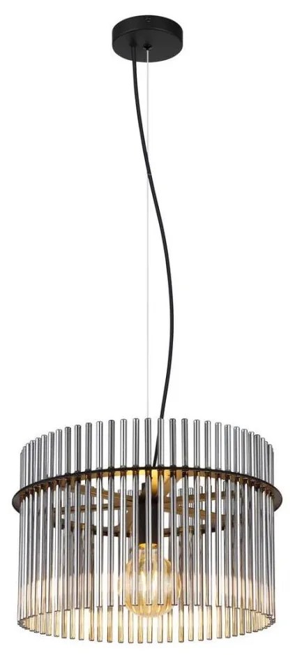 Globo 15698H - Luster na lanku GORLEY 1xE27/60W/230V pr. 40 cm čierna