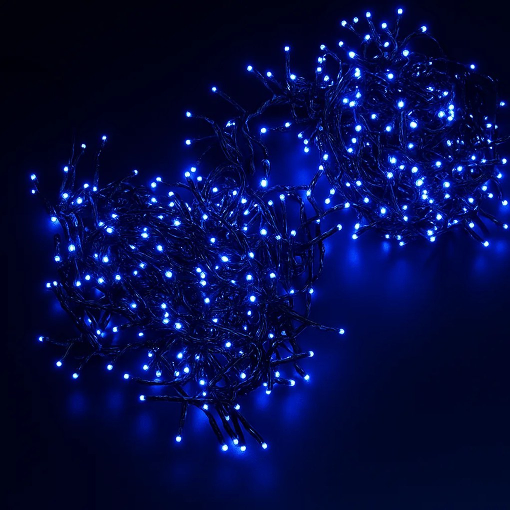 Vianočné svetielka vnútorné modré 300 LED