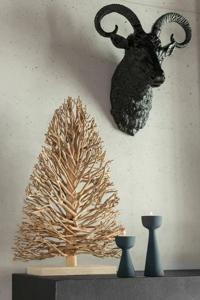 Biely drevený strom na nohe Teatree Wood White - 45*15*70 cm