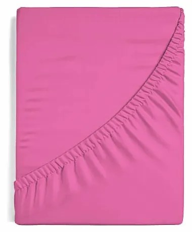 Napínacia plachta na matrac- tmavoružové Jersey 120/200/25
