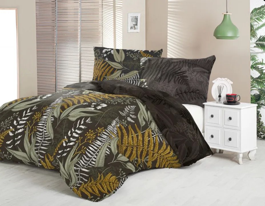 Saténové obliečky LUXURY COLLECTION  PAPRADIE 140x220/70x90 cm