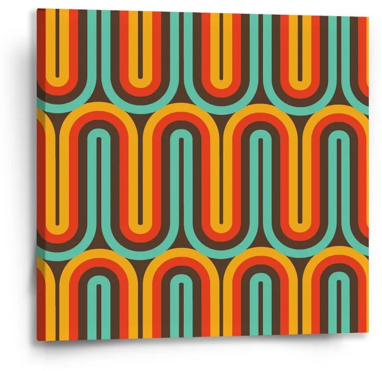 Sablio Obraz Retro vlny - 50x50 cm