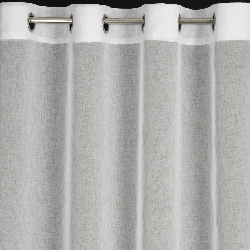 ZÁCLONA NA KRÚŽKOCH ABBIE 140X250 CM VZOROVANÉ