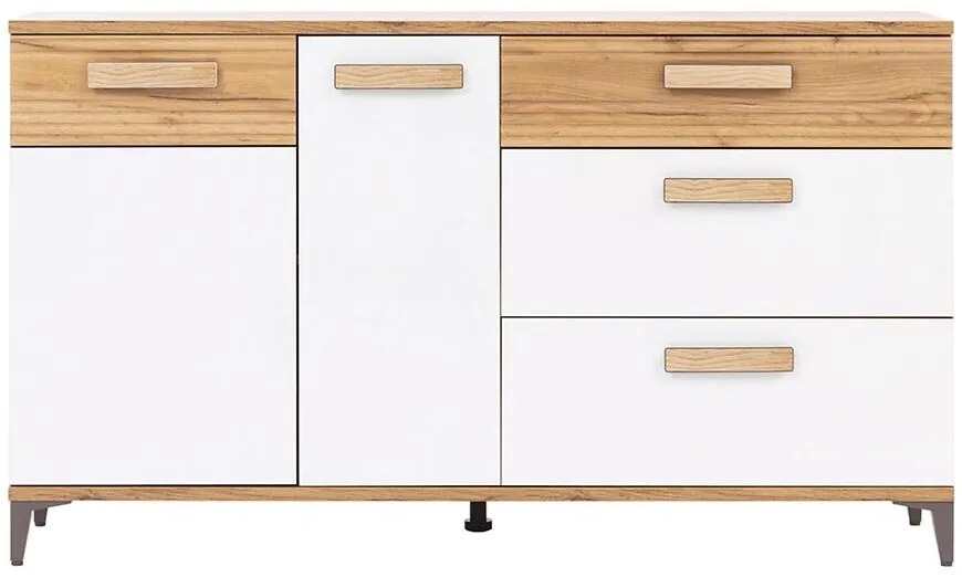Komoda Snobi Sb04 Dub Craft/Alpská Biela