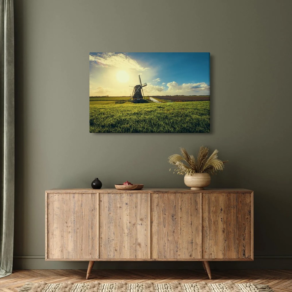 Obraz - Veterný mlyn (90x60 cm)