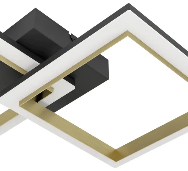 Eglo 901225-LED Stmievateľné stropné svietidlo CALLIERA LED/18,4W/230V čierna/zlatá