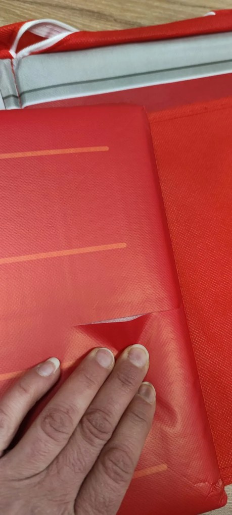 eCarla 2. akosť - Úložný detský box a taburet pre deti, POŽIARNE VOZIDLO - hasiči, červený