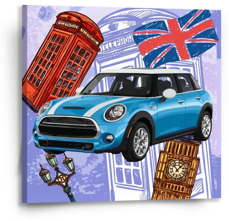 Sablio Obraz Mini sedan Londýn - 50x50 cm