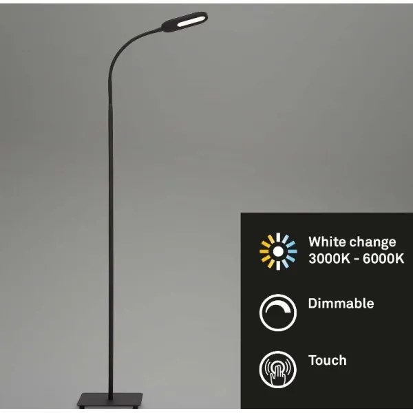 Briloner 1297-015 - LED Stmievateľná flexibilná stojacia lampa LED/6,6W/230V
