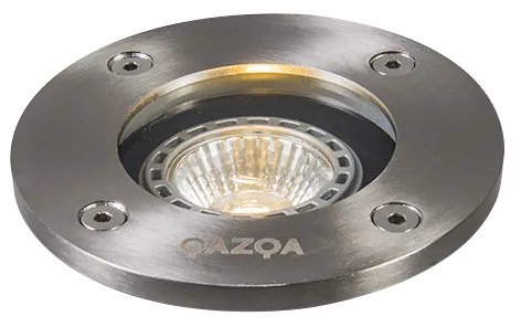 Moderné vonkajšie bodové svetlo z nerezovej ocele - Basic Round