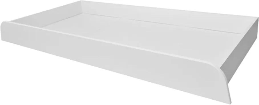 Biela zásuvka pod posteľ z kolekcie BELLAMY UP, 70 × 120 cm