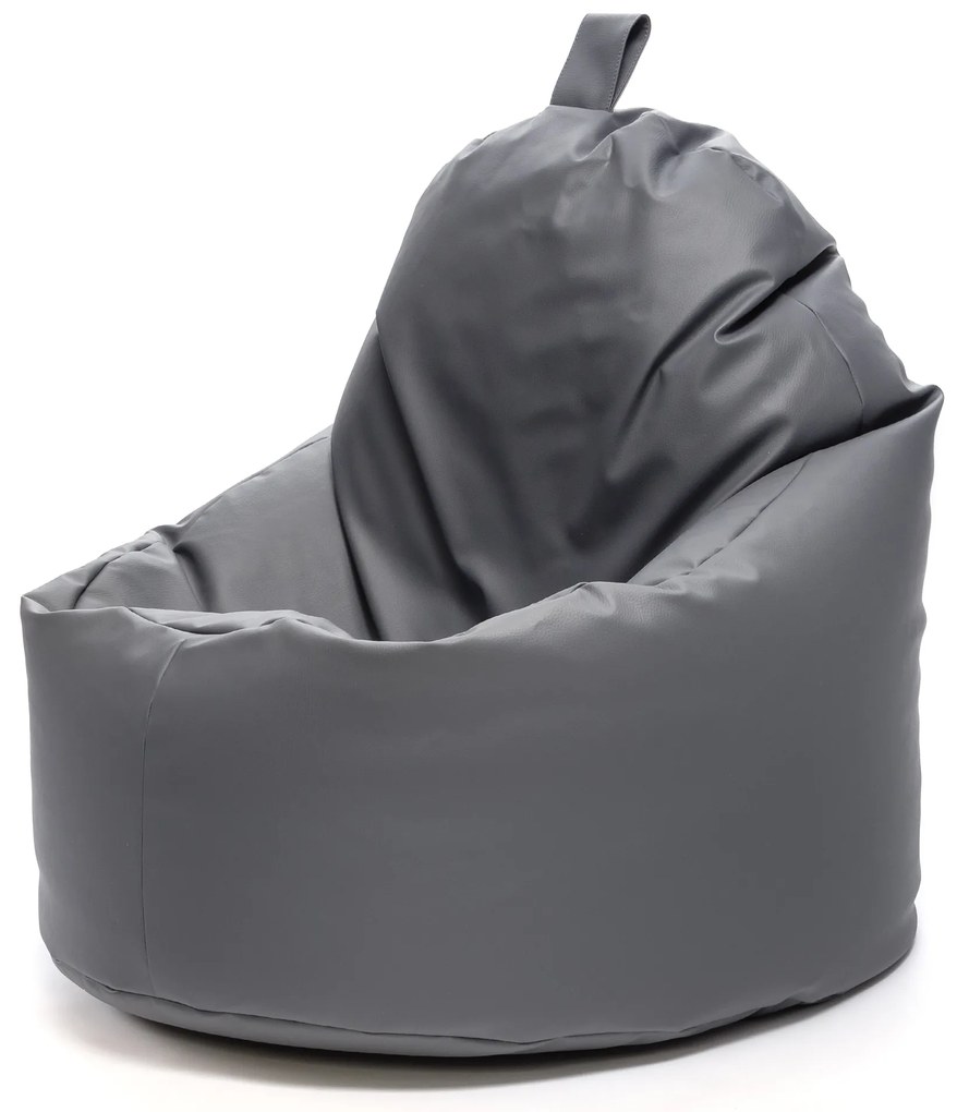 INTERMEDIC SK Sedací vak Yoko Ekokoža – 70x75 cm, rôzne farby Farba: E15 - Sivá tmavá (Ekokoža)