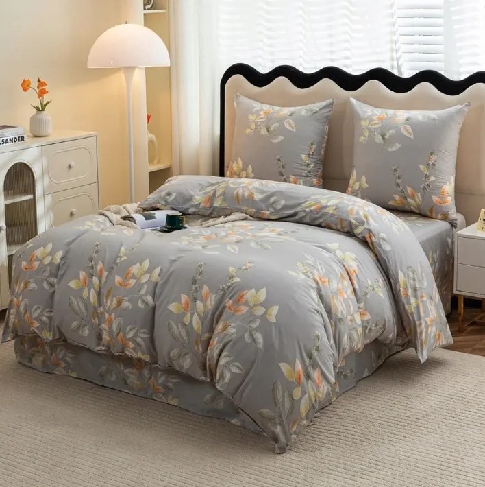 Obliečky z mikrovlákna MISTLEAF sivé Rozmer obliečky: 70 x 80 cm | 140 x 200 cm