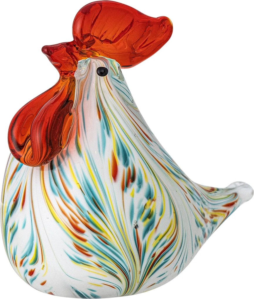 Bloomingville Sklenená dekorácia Livie Red Glass