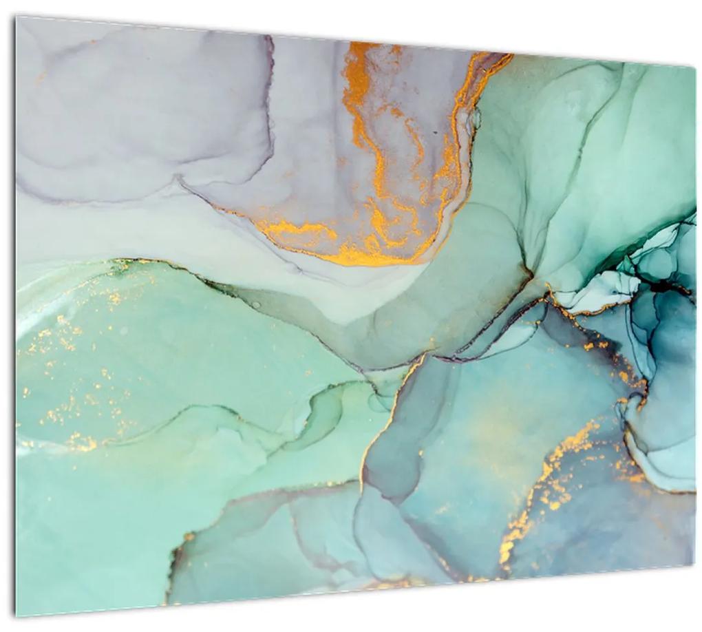 Abstraktný sklenený obraz (70x50 cm)
