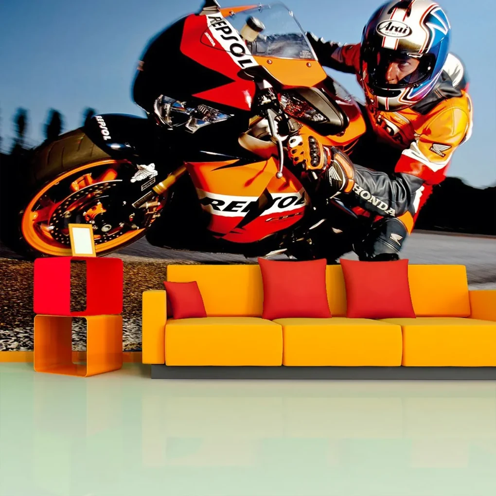 Sablio Tapeta Motorkár 2 - 125x75 cm