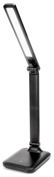 LED stmievateľná dotyková stolová lampa s USB portom REMUS LED/5W/230V čierna
