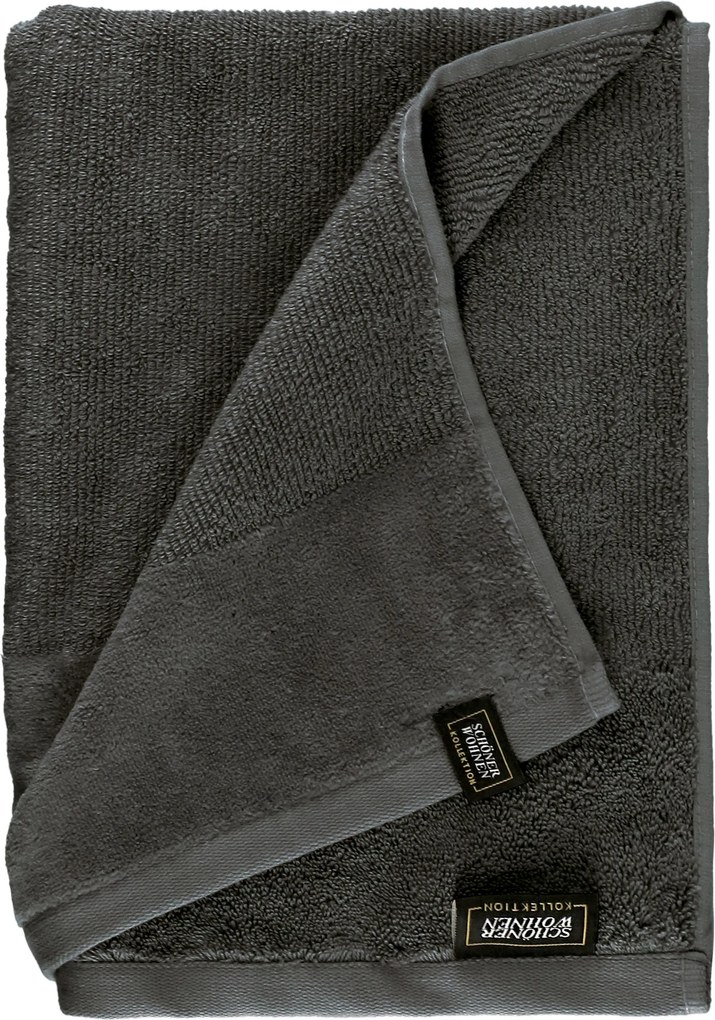 XXXLutz SAUNOVÁ OSUŠKA, 80/180 cm, antracitová Schöner Wohnen - Kúpeľňový textil - 003021037301