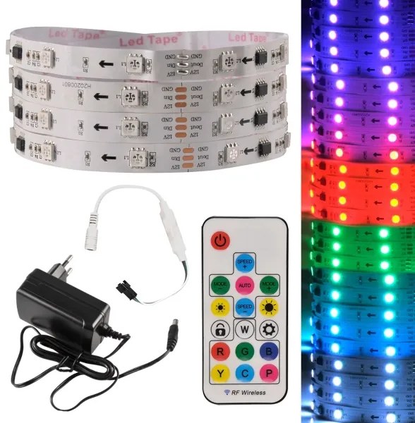 LED RGB Stmievateľný pásik MAGIC 2 m LED/12W/230V + DO
