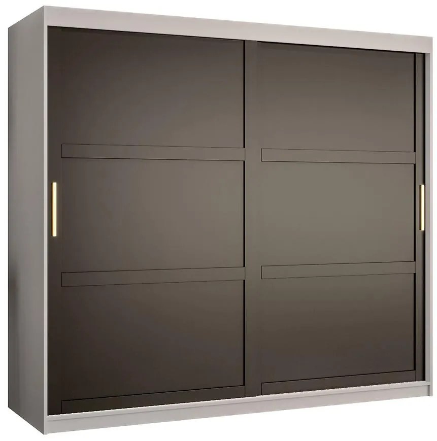 Skriňa Amiro 1 200 biely/čierny