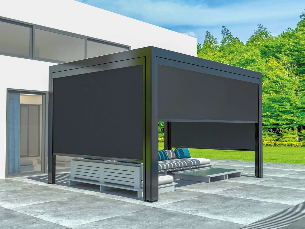 Luxe sťahovacie tienidlo antracit 4 m
