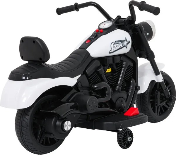 Elektrická motorka STAR biela