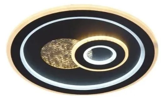 LED Stmievateľné stropné svietidlo LED/95W/230V čierna + diaľkové ovládanie