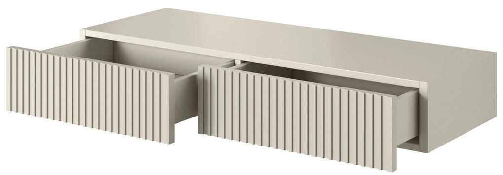 Závesný toaletný stolík Nicole 100 cm so zásuvkami - kašmír mat