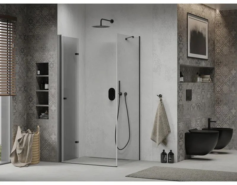 Mexen Lima sprchovací kút 120x70 cm, priehľadná, čierna, 856-120-070-70-00