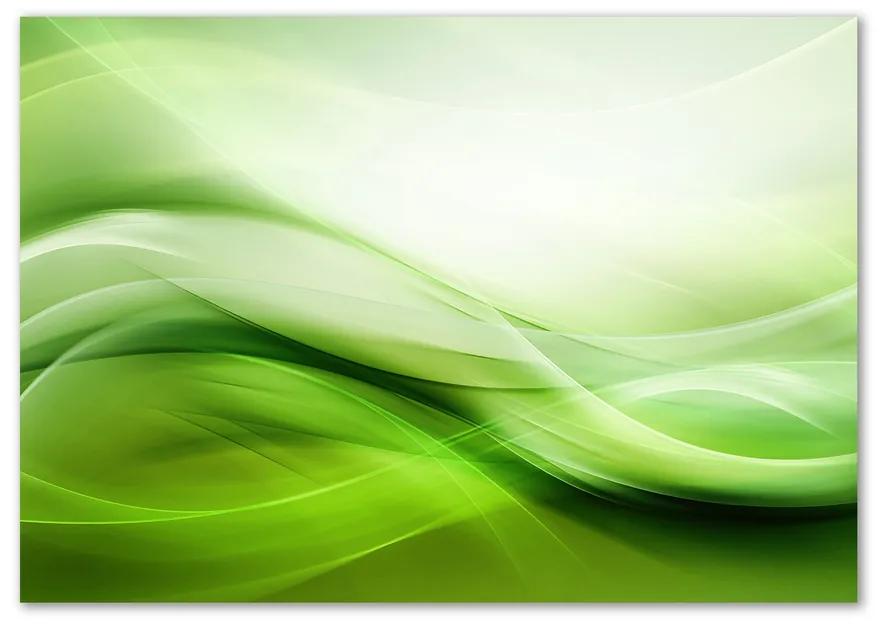 Fotoobraz sklenený na stenu do obývačky Zelenej vlny pozadie pl-osh-100x70-f-84906654