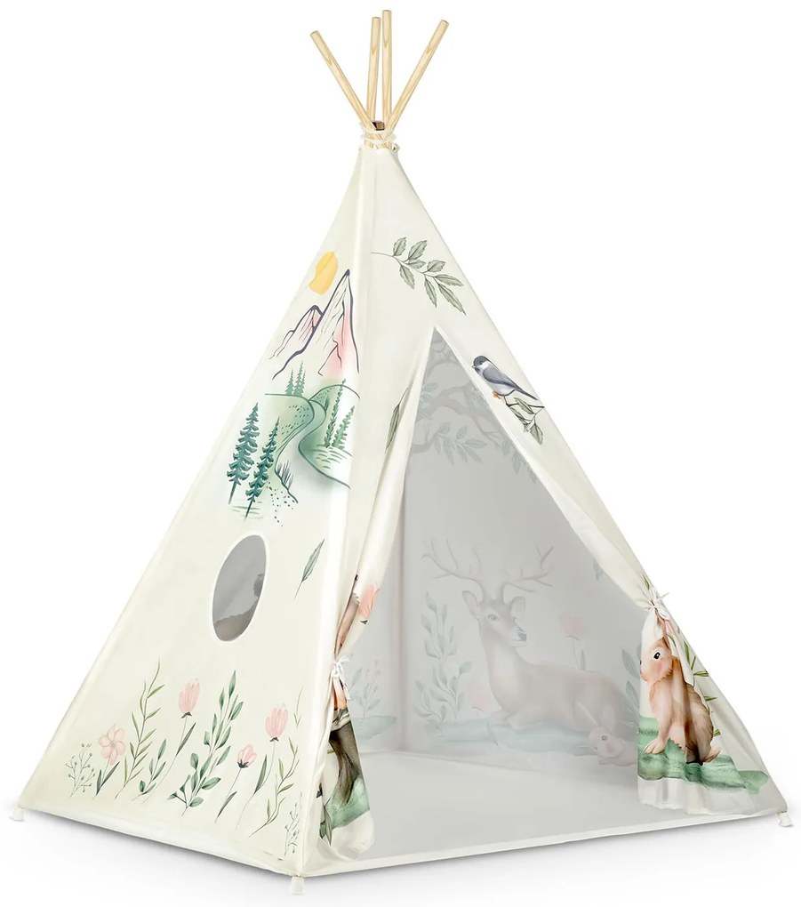 Detský stan típí Nukido NK -407 - béžová (les)