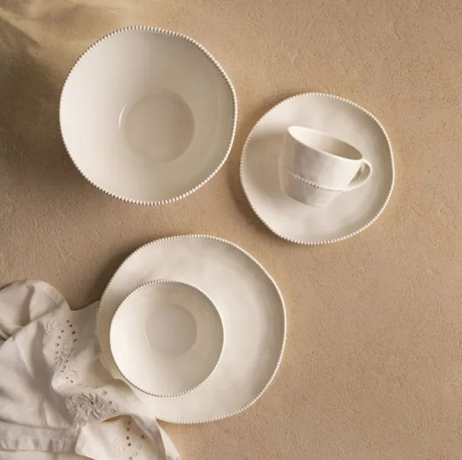 Dezertný tanier PADRA biely 766916