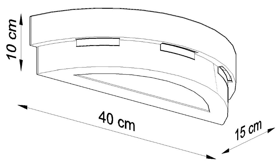 Sollux Lighting Nástenné keramické svietidlo HELIOS