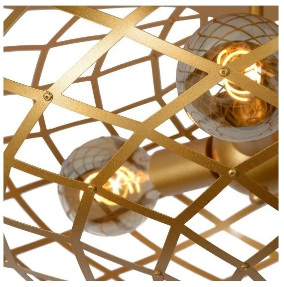 Lucide 21117/65/02 - Stropné svietidlo WOLFRAM 3xE27/60W/230V zlatá