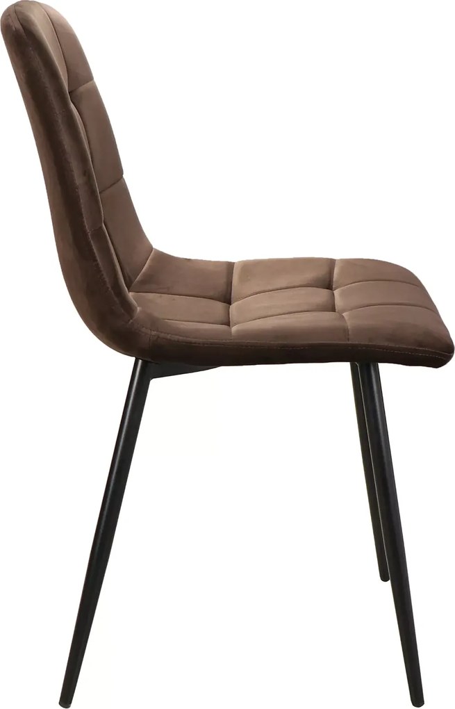 SI Mila Velvet stolička hnedý