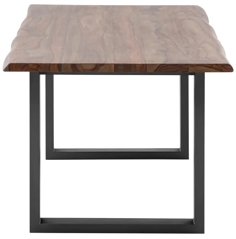 furniture-nabytek.cz - Masívny jedálenský stôl Bullwer z palisandra, lakovaný, hnedý – 200 × 100 cm